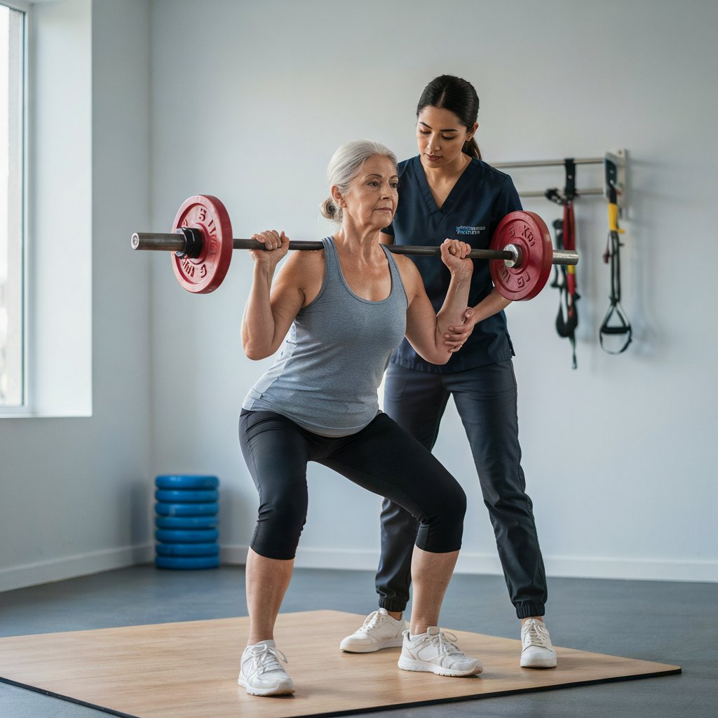 ejercicio para osteoporosis fisioterapia Alella